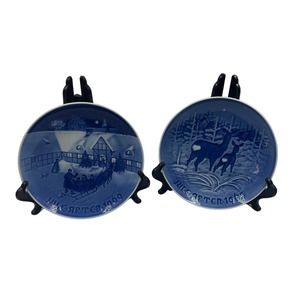 Kjobenhavn B&G Denmark A Skoven For Jul Arrival Of Christmas Guest Holiday Plate